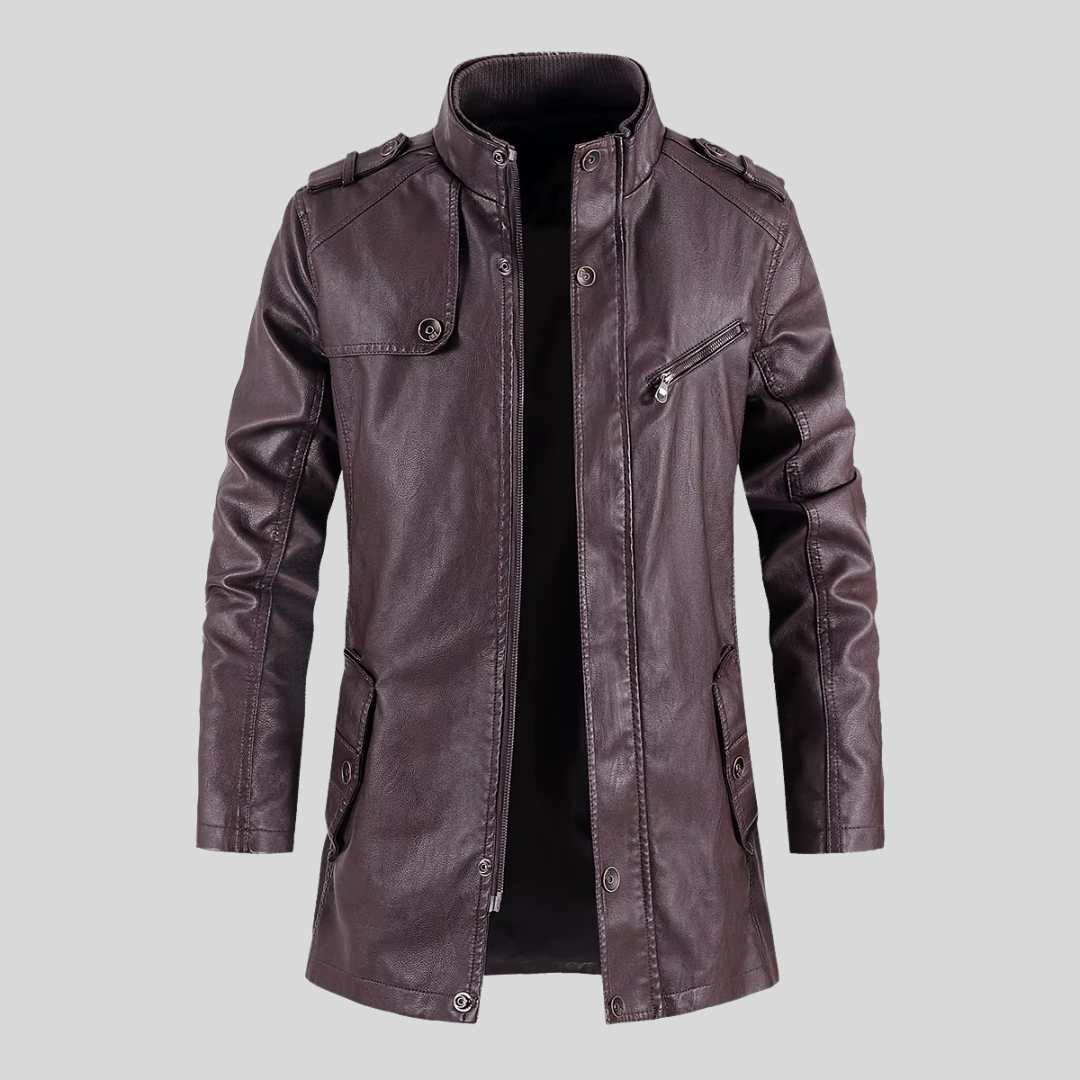 Hendrix | Leather Coat