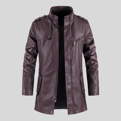 Hendrix | Leather Coat