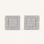 Zid | Sprankelende Zilveren Kleur Witte CZ Stud