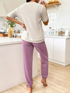 Pyjama Set Amore in Rib Velours