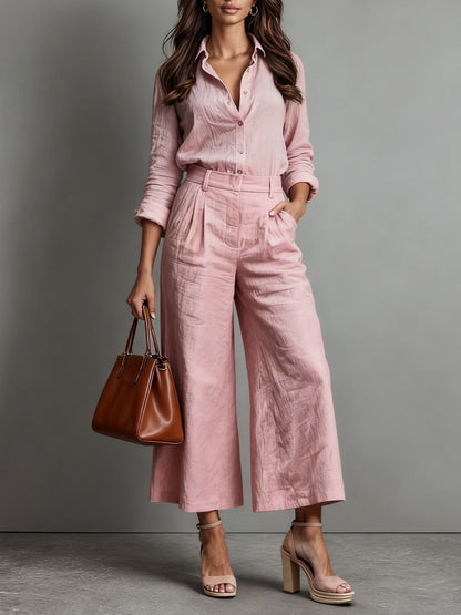 Rosa | Two-Piece Set with Capri Trousers