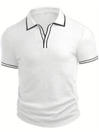 Orestis - Elegant Polo Shirt with Short Sleeves