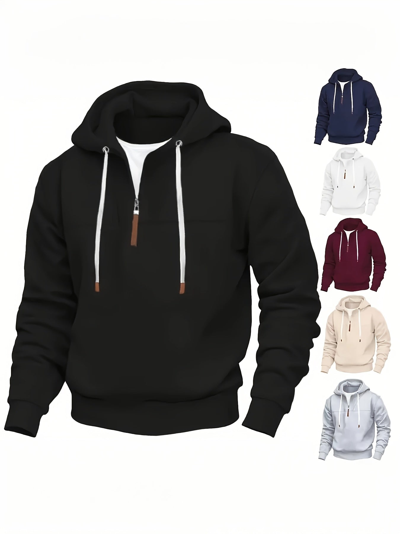 Kolton – Hooded Sweatshirt with Half Zip
