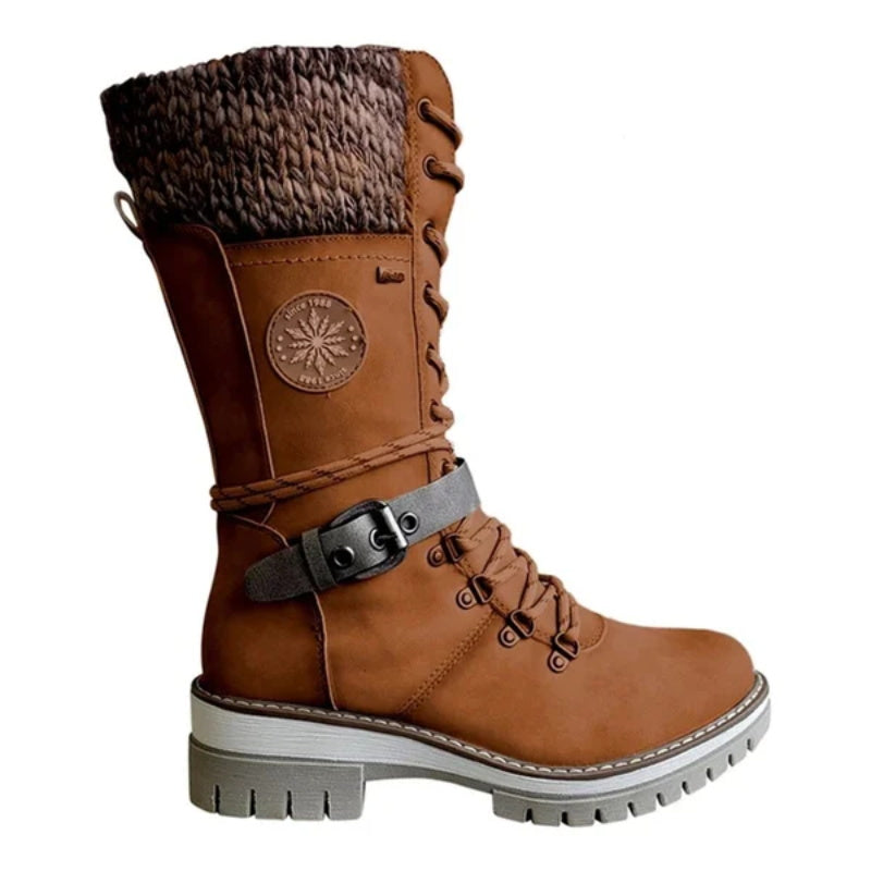 FrostLuxe - Waterproof Lace-Up Boots