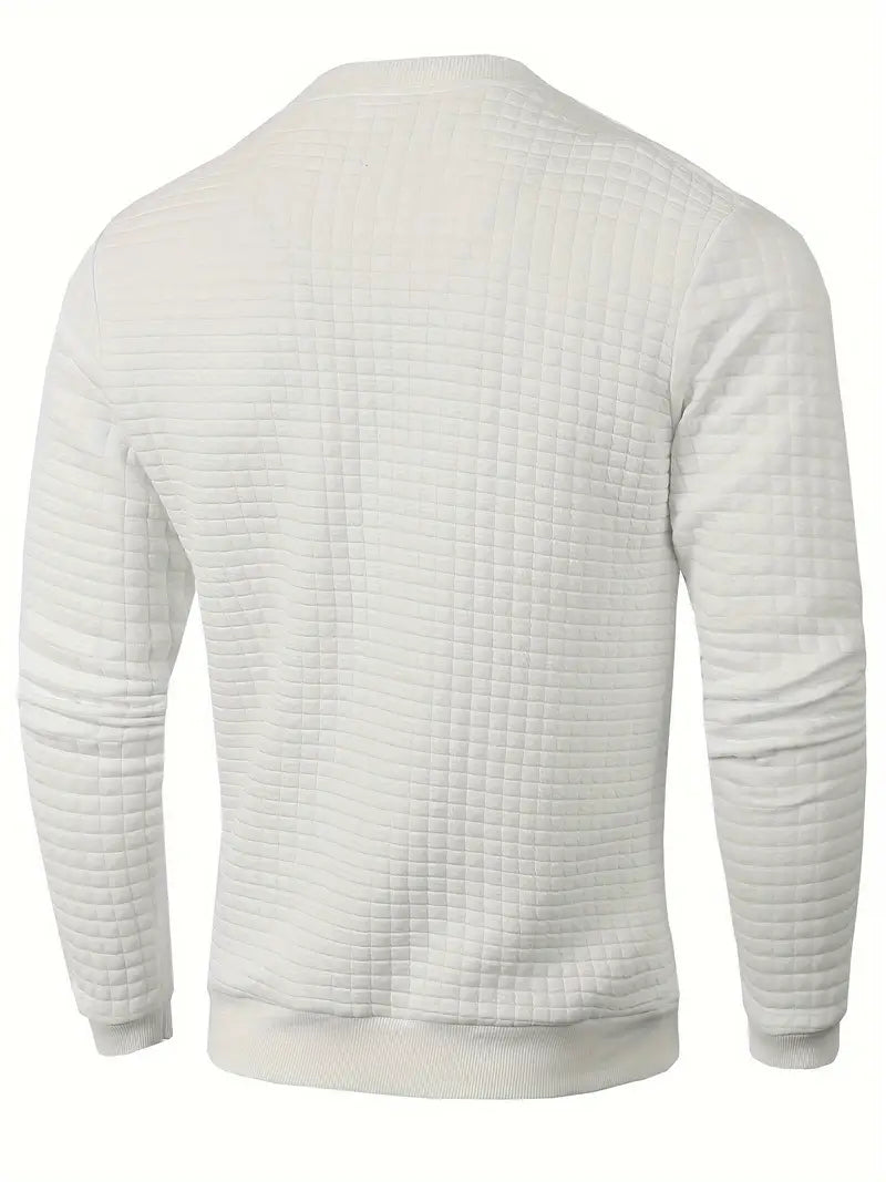 Andreas Herren Pullover – Boho Check, Langarm, Gemütlich