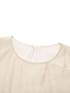 Women's Ruffled Top in Lyocell Blend