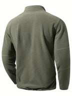 Men's Sweat Jacket – Half Zip, Stand Collar & Comfortable