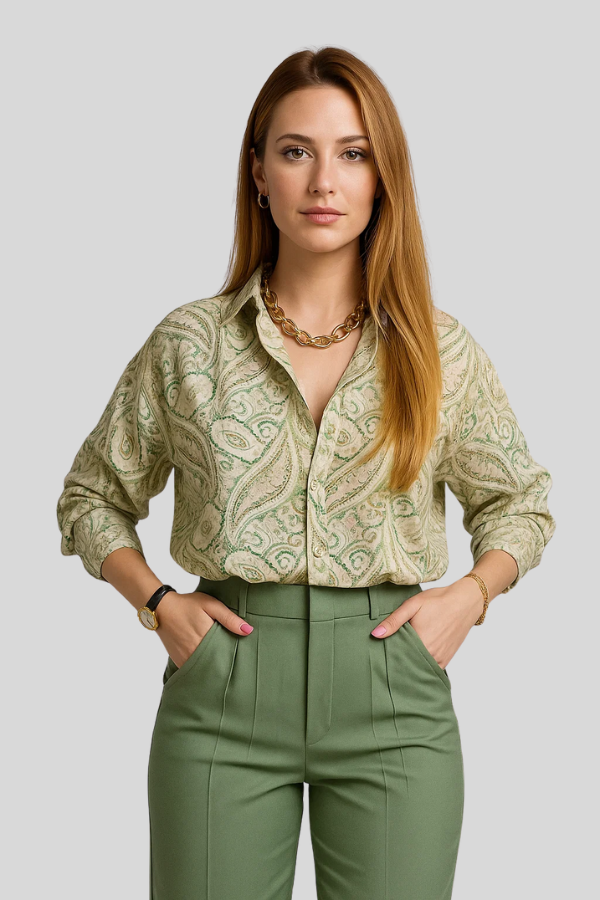 Lily | Printed Shirt & Trousers Set
