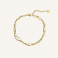 Grace | Gevlochten Armband met Gouden Balletjes