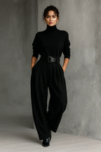 Melian | Jumpsuit with Roll Neck