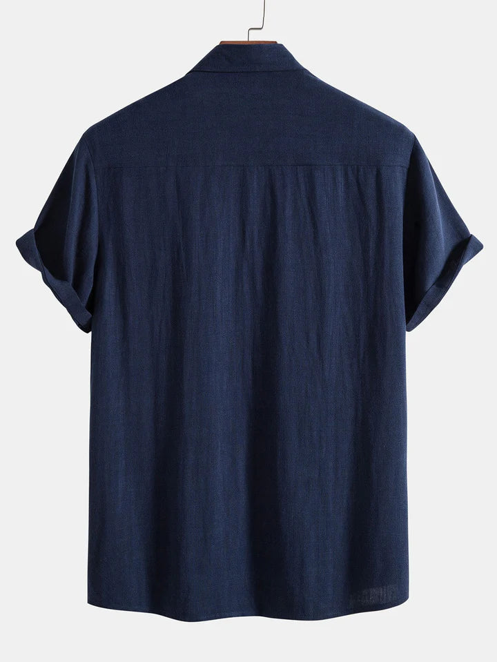 Booker – Linen Blend Shirt with Straight Trousers