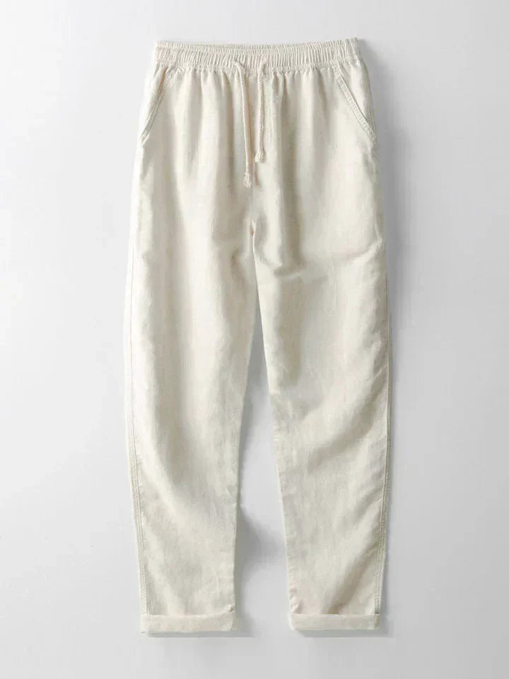 Booker – Linen Blend Shirt with Straight Trousers