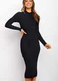 Figure-hugging Mesh Dress