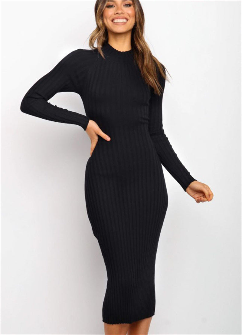 Figure-hugging Mesh Dress