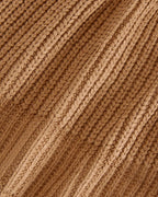 Chunky Beanie made from Organic Cotton | Roasted Coconut