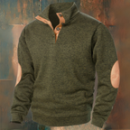 René | Knitted Sweater with Suede Details