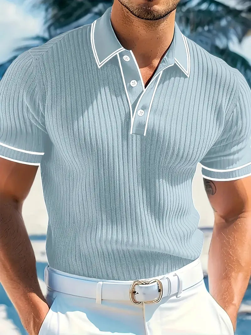 Orestis - Elegant Polo Shirt with Short Sleeves