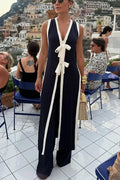 Talia | Set with Slit Top and Elasticated Trousers