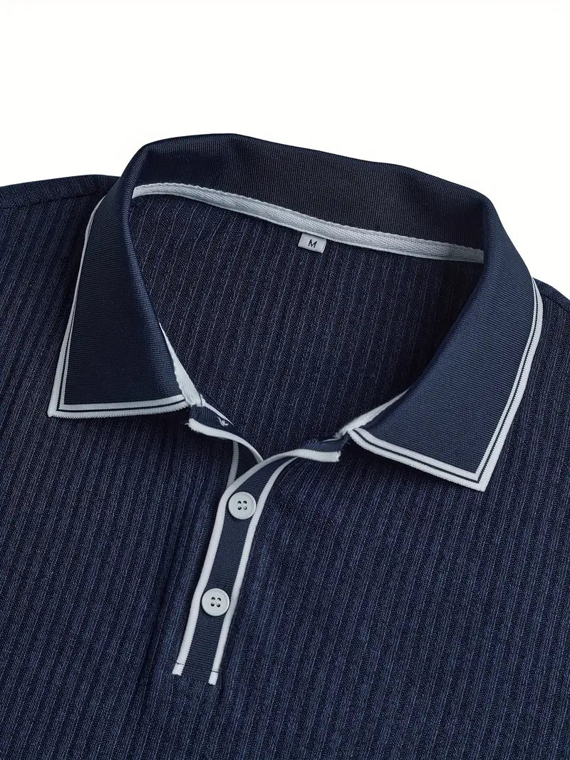 Orestis - Elegant Polo Shirt with Short Sleeves