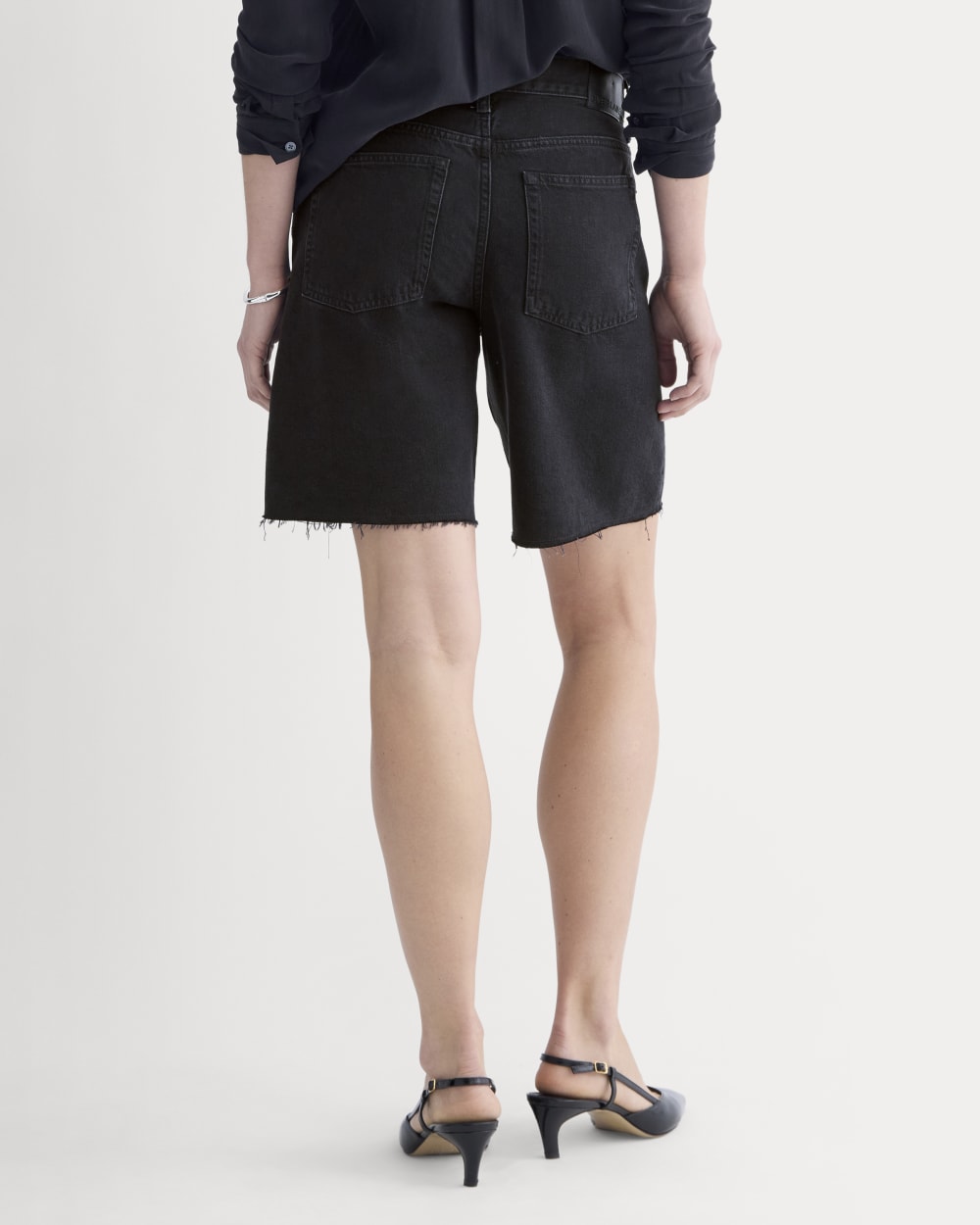 OG Baggy Jean Short Trousers | Black Prane