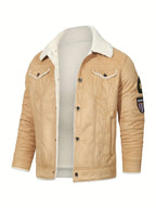 Frederik – Casual Polyester Jacket with Faux Fur Lining