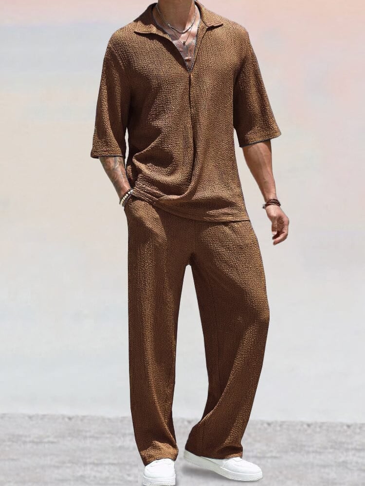 Torben | Knit set with polo collar