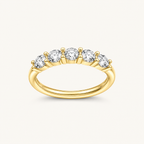 Hazel | Roestvrijstalen Neusring met Bladvormige Cubic Zirconia
