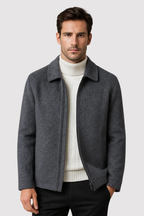 Baron | Wool Blend Zip-Up Jacket