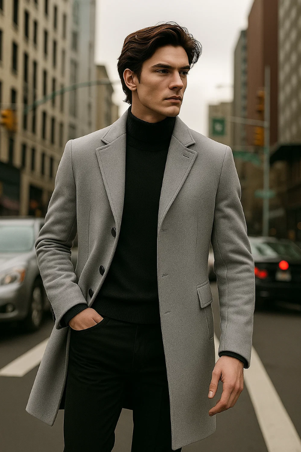 Karlo | Single-Breasted Solid Colour Jacket