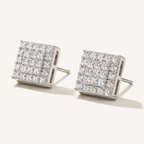 Zid | Sprankelende Zilveren Kleur Witte CZ Stud