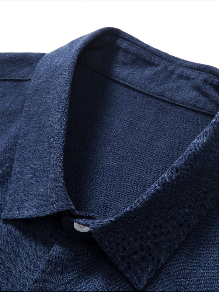 Booker – Linen Blend Shirt with Straight Trousers