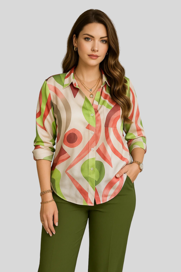 Lily | Printed Shirt & Trousers Set