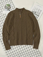 Rabada | Pullover with Half Zip and Stand-Up Collar