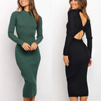 Figure-hugging Mesh Dress