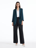 Women's Triacetate Jacket with One Button