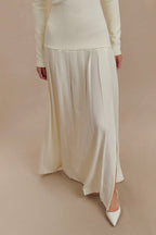 Jasmin Retro Maxi Dress with Bardot Neckline