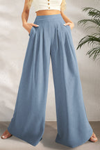 ZY | Wide Leg High-Waisted Trousers