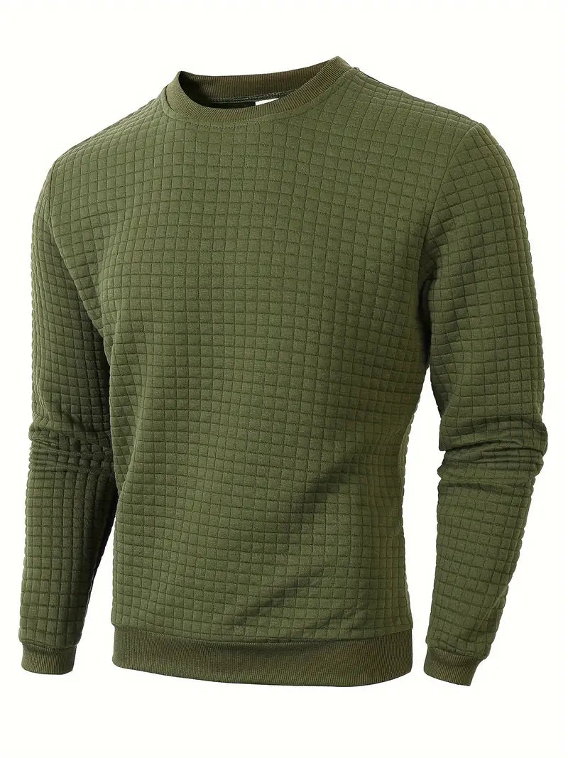 Andreas Herren Pullover – Boho Check, Langarm, Gemütlich