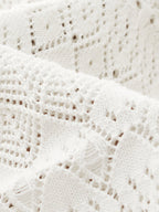 Cotton Top with Cut-Outs and Trousers - Two-Piece Set
