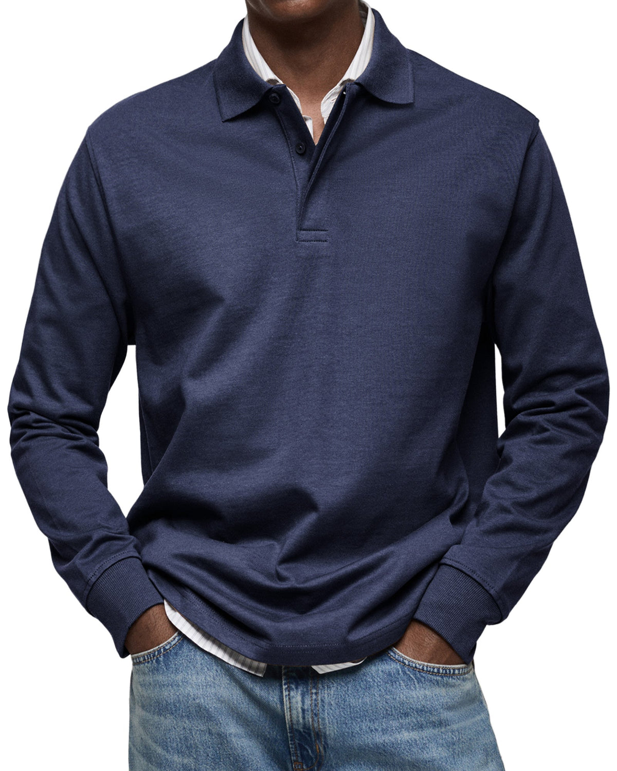 Conrad | Luxurious Long-sleeved Polo Shirt
