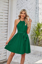 Pleated Strapless Dress