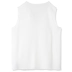 White V-neck camisole top made of acetate