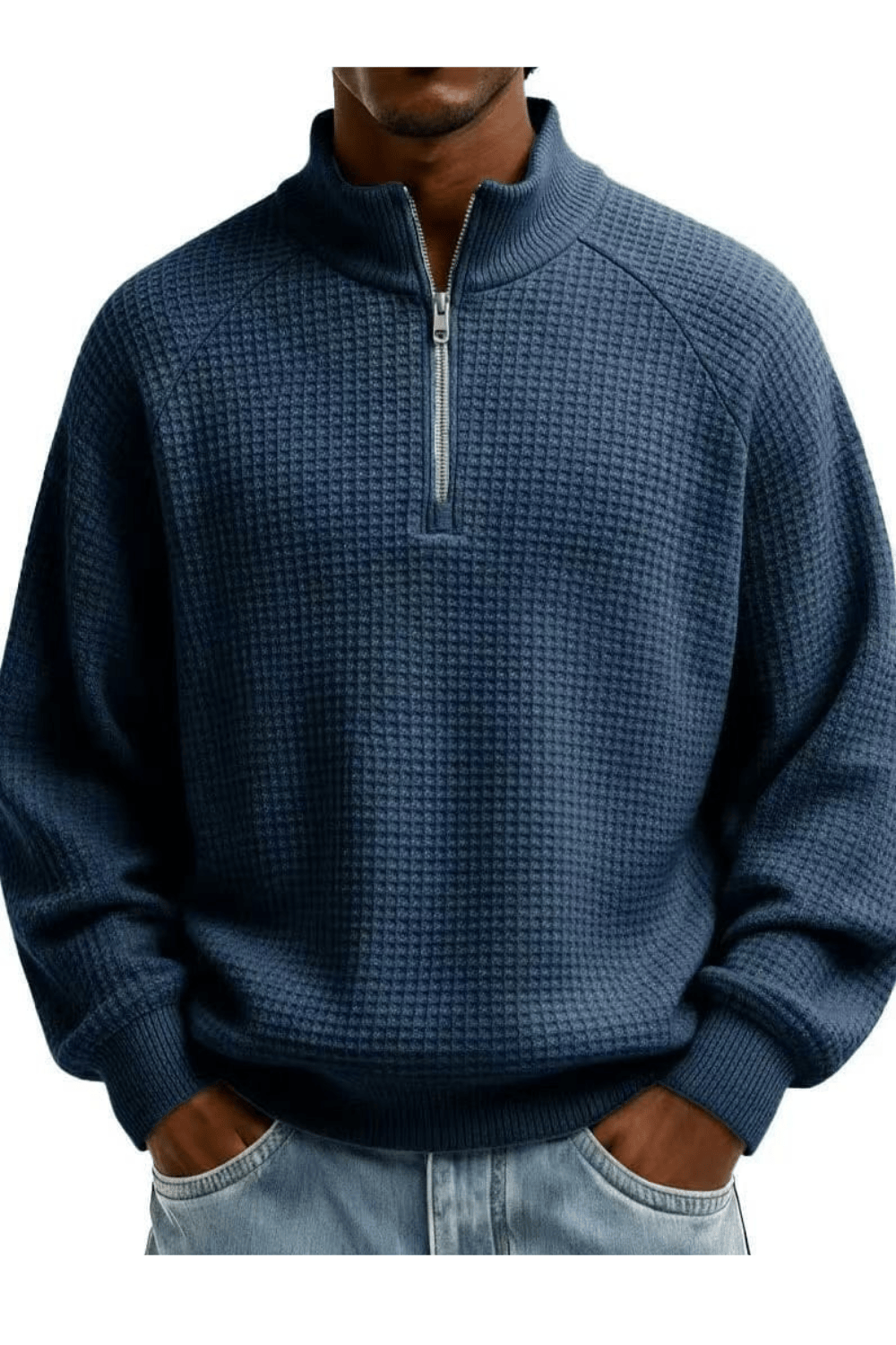 André | Ferran Waffle Quarter-Zip Pullover