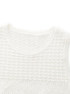Cotton Top with Cut-Outs and Trousers - Two-Piece Set
