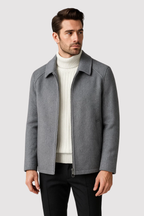 Baron | Wool Blend Zip-Up Jacket