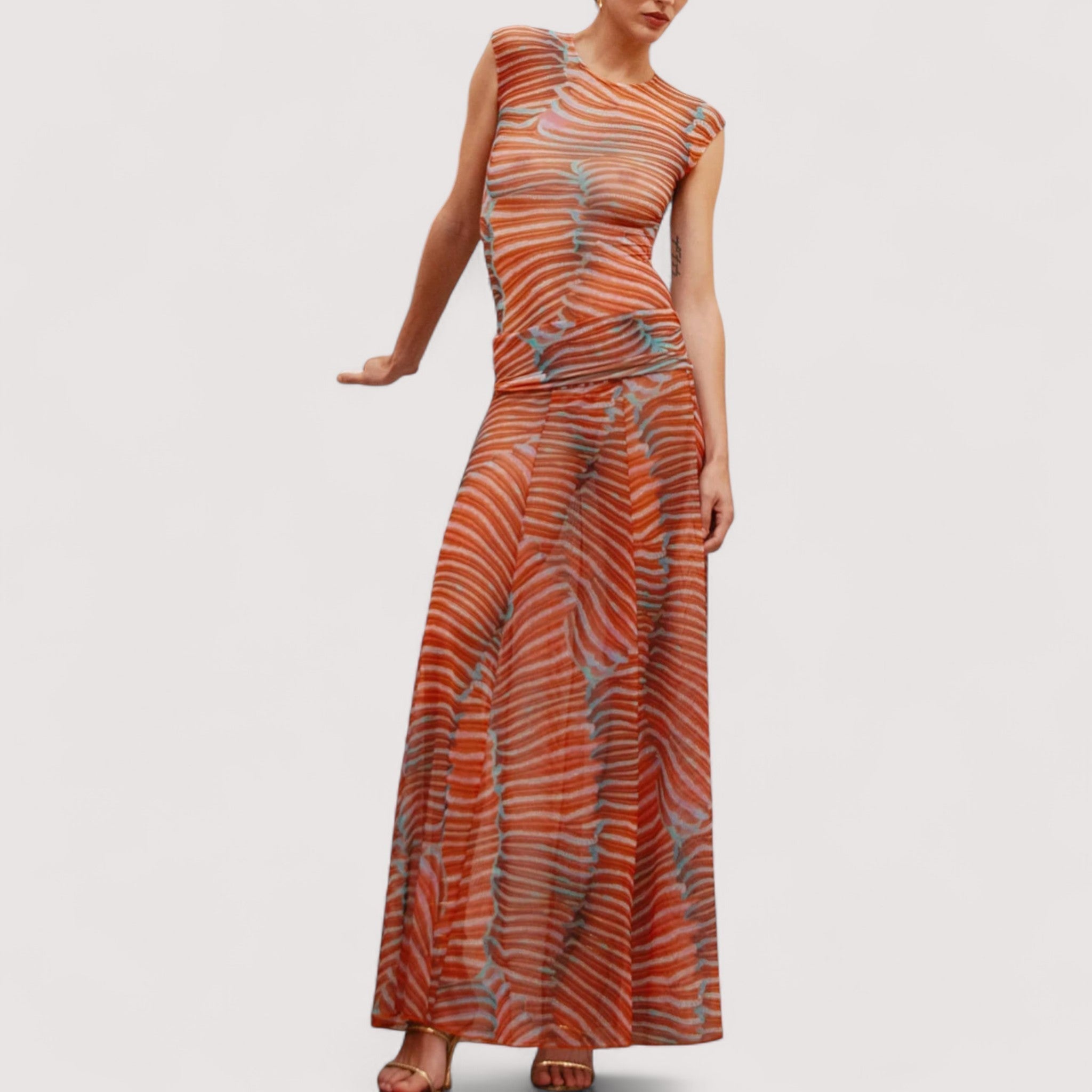 Ladies Set – Top & Skirt, Elegant & Figure-Hugging