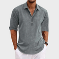 Eberhard – Casual Long-Sleeve Shirt Made from Cotton and Linen