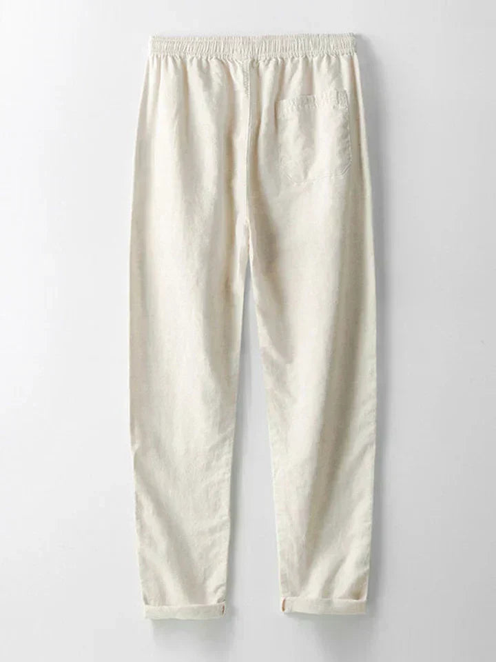 Booker – Linen Blend Shirt with Straight Trousers