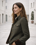Corrie | Tweed Jacket with Velvet Details
