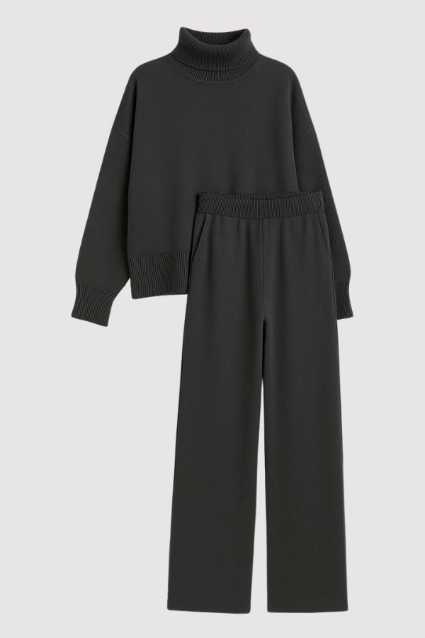 Lara | Knitted Loungewear Set with Roll Neck